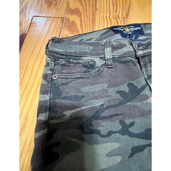 Lucky Brand Womens Jeans 2/26 Charlie Skinny Camo Pants 29” Inseam Stretch Denim - Picture 13 of 16